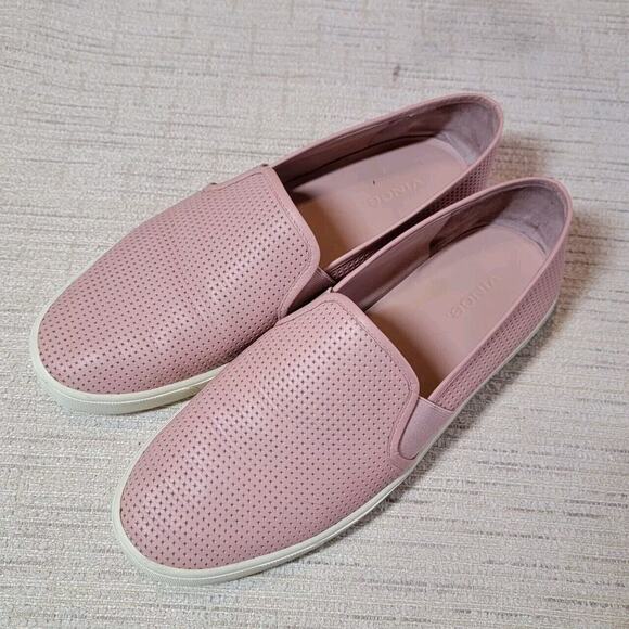 VINCE Blair Women's Rose Platform Slip-on Sz 9.5M Perforated Loafer Sneaker Shoe - Picture 1 of 9